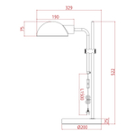 Декоративная настольная лампа Arte Lamp ZETTA A7055LT-1BK, 1хE27
