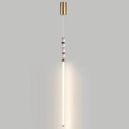6640/12L HIGHTECH ODL25 227 Подвесной светильник бронзов/белый/металл/акрил/агат IP20 LED 12W 3500K 220V MONELLA