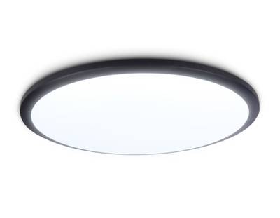 Потолочный светодиодный светильник FZ1235 BK черный IP44 48W 6400К D450*55 (Без ПДУ)