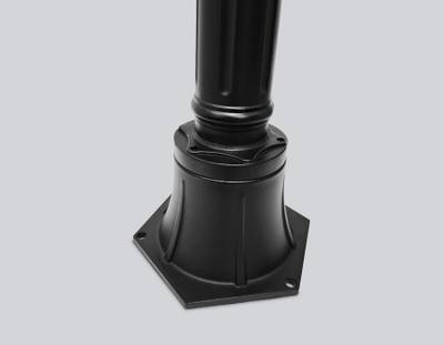 Светильник уличный ландшафтный ST2037 BK/CL черный/прозрачный IP54 E27 max 40W D150*1100