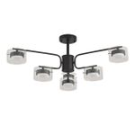 8349/6C COMFI черный/прозрачный, металл/стекло Светильник потолочный LED GX53 6*7W 220V NATALINA