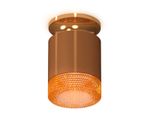 Комплект накладного светильника с композитным хрусталем XS7404122 SCF/PYG/CF кофе песок/золото желтое полированное/кофе MR16 GU5.3 (N7929, C7404, N7195)