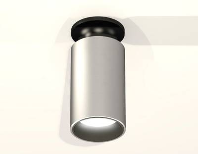 Комплект накладного светильника XS6324101 SSL/PBK/SBK серебро песок/черный полированный/черный песок MR16 GU5.3 (N6902, C6324, N6111)