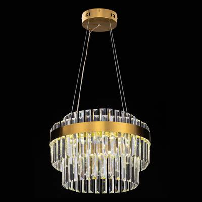 Citilux Sheldon CL339143 LED Люстра хрустальная с пультом Бронза
