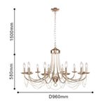 Подвесная люстра Plini 2591-12P, 12*E14*40W. ТМ F-Promo