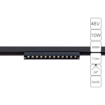 Магнитный трековый светильник Arte Lamp OPTIMA A7288PL-1BK, LED