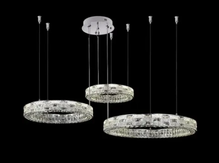 Люстра подвесная Festo Chrome FL1052-30P, LED