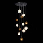 SL1183.543.12 Светильник подвесной ST-Luce Латунь/Черный, Белый G4 12*5W