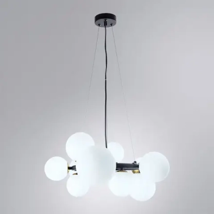 Подвесная люстра Arte Lamp GEMINI A2243SP-10BK, 10хG9