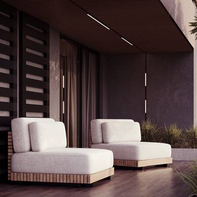 Уличный трековый светильник Basis Exility IP 4000К 12Вт 120° черный O-TR02-1-S-12WB4K. TM Maytoni