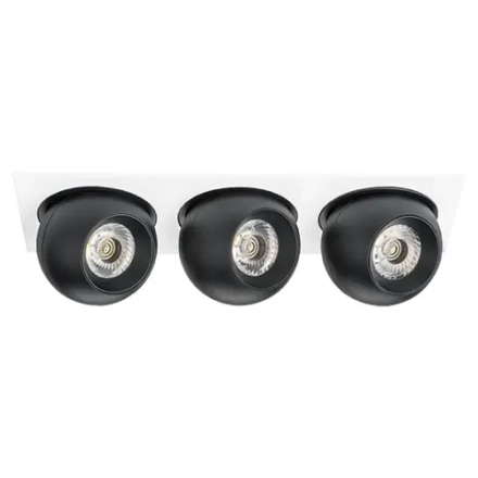 i536727272 Светильник INTERO LED 9W*3 850LM*3 24G БЕЛЫЙ/ЧЕРНЫЙ 3000K (217536+217072+217072+217072)