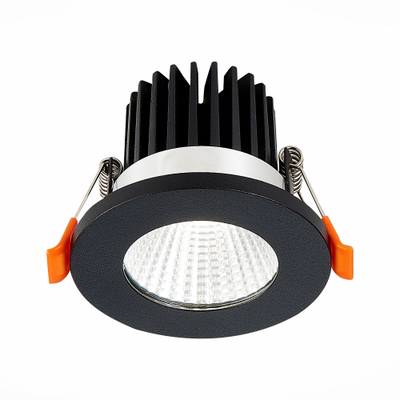 ST704.448.10 Св-к встр. Черный LED 1*10W 4000K 900Lm Ra&gt;90 38° IP20 D80xH60 170-240V