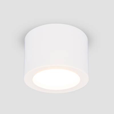 Накладной точечный светодиодный светильник DLR026 6W 4200K белый матовый