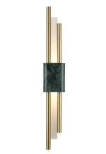 Бра Crystal Lux CARTA AP6W LED GREEN/BRASS 0340/401