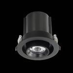 ST702.338.12 Св-к встр. Черный LED 1*12W 3000K 900Lm Ra80 24° IP20 D90xH92 180-240V
