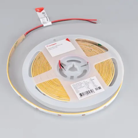 Лента COB-S-X480-8mm 24V Warm3000 (6 W/m, IP20, 5m) (Arlight, боковое свечение)