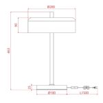 Декоративная настольная лампа Arte Lamp SKAT A7052LT-2BK, 2хE27