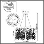 5104/10 CLASSIC ODL26 золотистый/прозрачный металл/стекло Люстра E14 10*40W 220В IP20 COINS