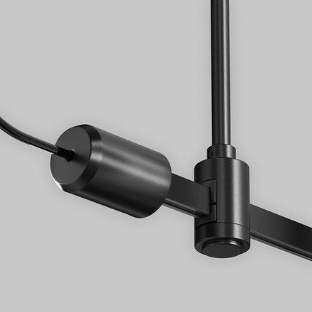Ввод питания боковой Flarity черный, TRA154C-SB1-B. TM Maytoni