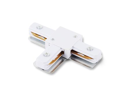 Коннектор Т-образный для однофазного шинопровода Standard 220V GL7167 WH белый 105*70*20