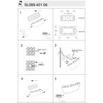 SL089.401.06 Светильник уличный настенный ST-Luce Черный кварцевый LED 6*1W 4000K