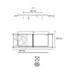 7700/40L AVRA LED SN 34 Светильник металл/ткань/стекло/белый/черный LED 40Вт 3000-6000K D500 IP20 пульт ДУ FABIANA