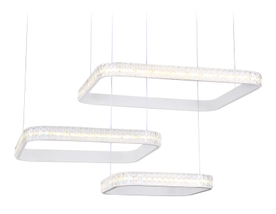 Потолочный светодиодный светильник с пультом FA6165 WH белый 131W 720*500*900 (ПДУ РАДИО 2.4)