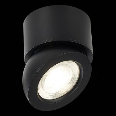 ST654.432.10 Светильник потолочный Черный LED 1*10W 3000K 850Lm Ra&gt;90 38° IP20 D95xH96 180-240V