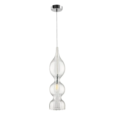 Светильник подвесной Crystal Lux IRIS SP1 B TRANSPARENT 2075/201