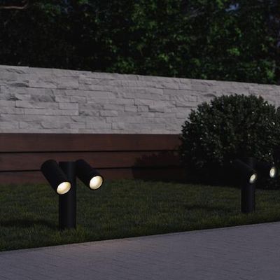 SL9011.402.02 Светильник уличный потолочный ST-Luce черный/белый GU10 2*50W