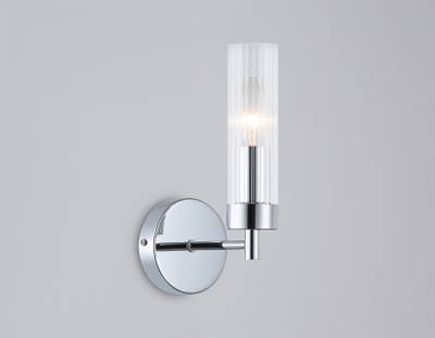Светильник настенный LH55154 CH/CL хром/прозрачный E14 max 40W 155*100*245