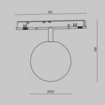 Трековый светильник Luna Exility 2700-6000K 5Вт 360° Dim Smart, TR038-4-5W3K-WW-DS-W. TM Maytoni