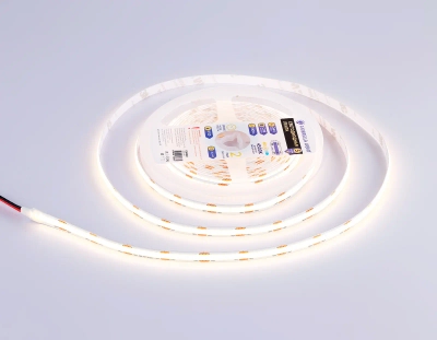Светодиодная лента GS4652 COB 320Led/ 10W m/ 24V IP20 4500K 5m кратность резки 50mm (2 конт.)
