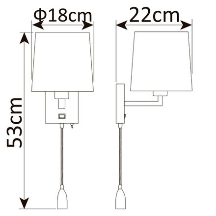 Бра Arte Lamp HALL A9246AP-2SS, 1хE27