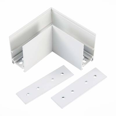 ST007.519.00 Угол-соединитель для подвесного / накладного магнитного шинопровода  ST-Luce Белый