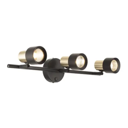 Citilux SAT CL505631 Спот поворотный с выключателем Чёрный+Золото