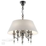 4896/5A MODERN ODL_EX23 163 черный матов./серый/молочный металл/керамика/ткань Люстра E14 5*40W SOCHI