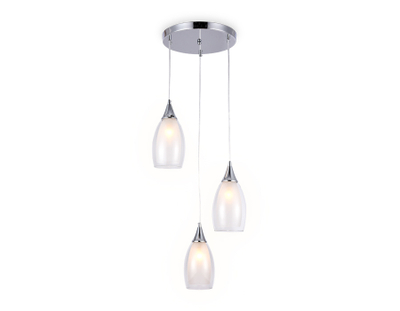 Подвесной светильник TR3548/3 CH/CL хром/прозрачный E14 max 40W 370*130*1000