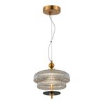 SL6122.303.01 Светильник подвесной ST-Luce Латунь/Латунь, Дымчатый LED 1*8W 3000K