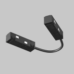 Коннектор питания угловой гибкий 15 см Exility черный, TRA034CPC-42B-15-1. TM Maytoni