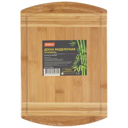 Доска разделочная из бамбука Foresta di bambu, р-р: 28*19.5*1.5 см