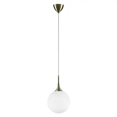 813031 Подвес GLOBO 1х40W E14 electroplating bronze/white Lightstar