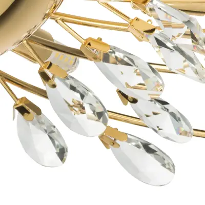 791182 Люстра потолочная ISABELLE 8х40W G9 ЗОЛОТО