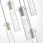 5058/25LB PENDANT ODL24 325 белый/прозрачный/металл/стекло Люстра каскадная LED 5*5W 3000K SCROW