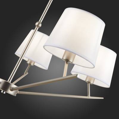 SLE300102-05 Светильник потолочный Никель/Белый E14 5*40W