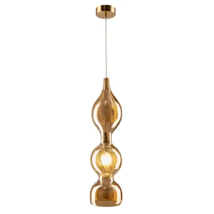 Светильник подвесной Crystal Lux IRIS SP1 B AMBER 2073/201