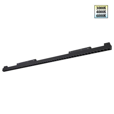 359627 SHINO NT25 158 черный Трековый светильник для низков. шинопровода с переключ. цв. темпер. IP20 LED 3000К\4000К\6000К 45W 48V FLUM