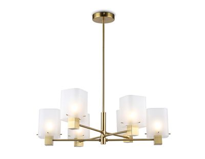 Светильник подвесной LH57031/6 BS/SM латунь/дымчатый E14/6 max 40W D690*690