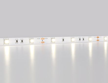 Светодиодная лента GS1802 5050 30Led/ 7.2W m/ 12V IP20 4500K/ 5000*10*1.87mm/ кратность резки 100mm (2 конт.)