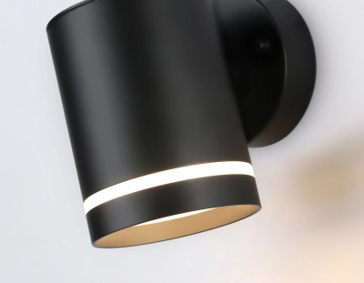 Светильник уличный настенный архитектурный ST3327 BK черный IP54 GX53 max 15W 110*85*125